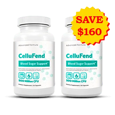 CelluFend™ supplement bottle