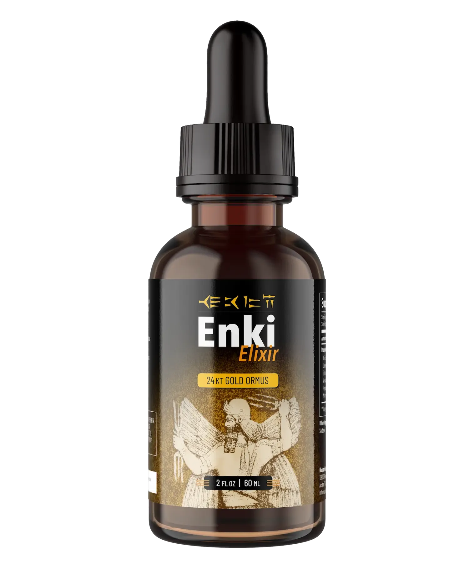 Enki Elixir™ supplement bottle