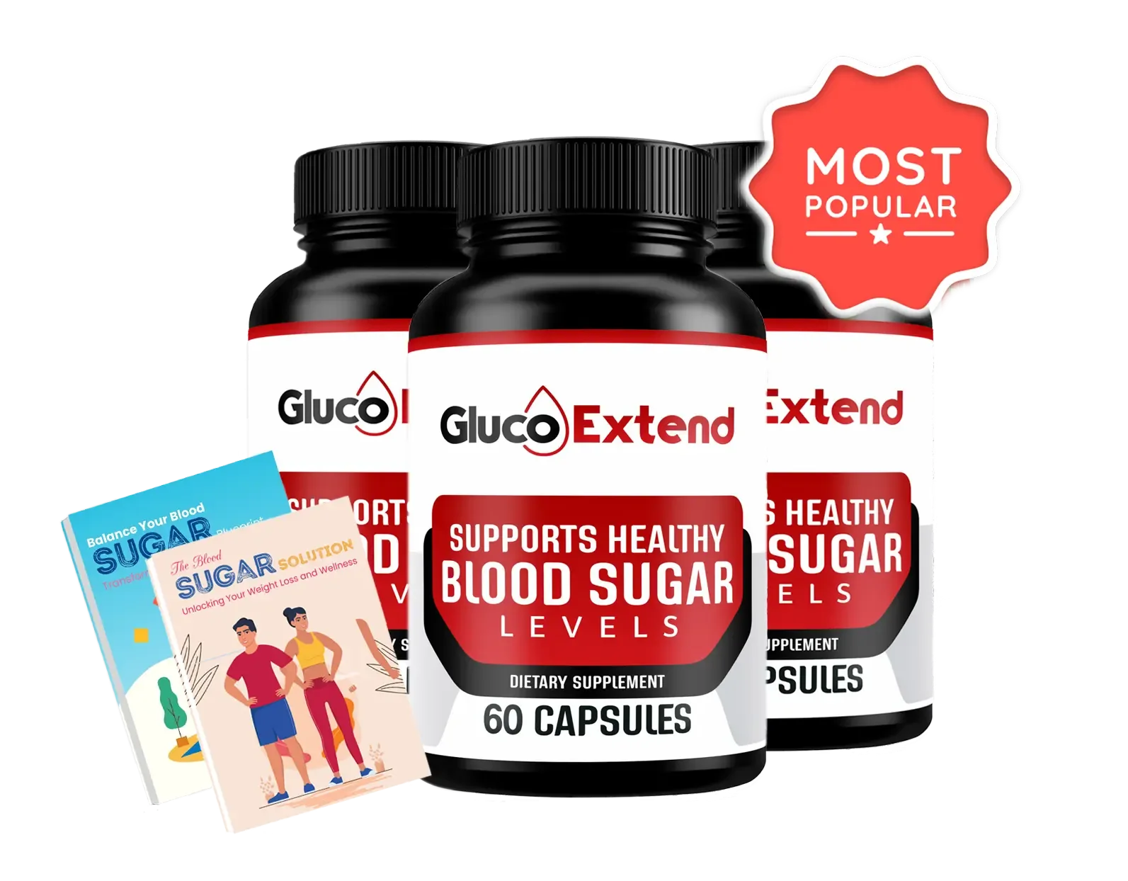 Gluco Extend supplement bottle