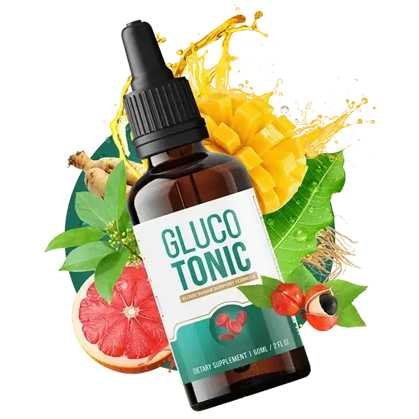GlucoTonic supplement bottle