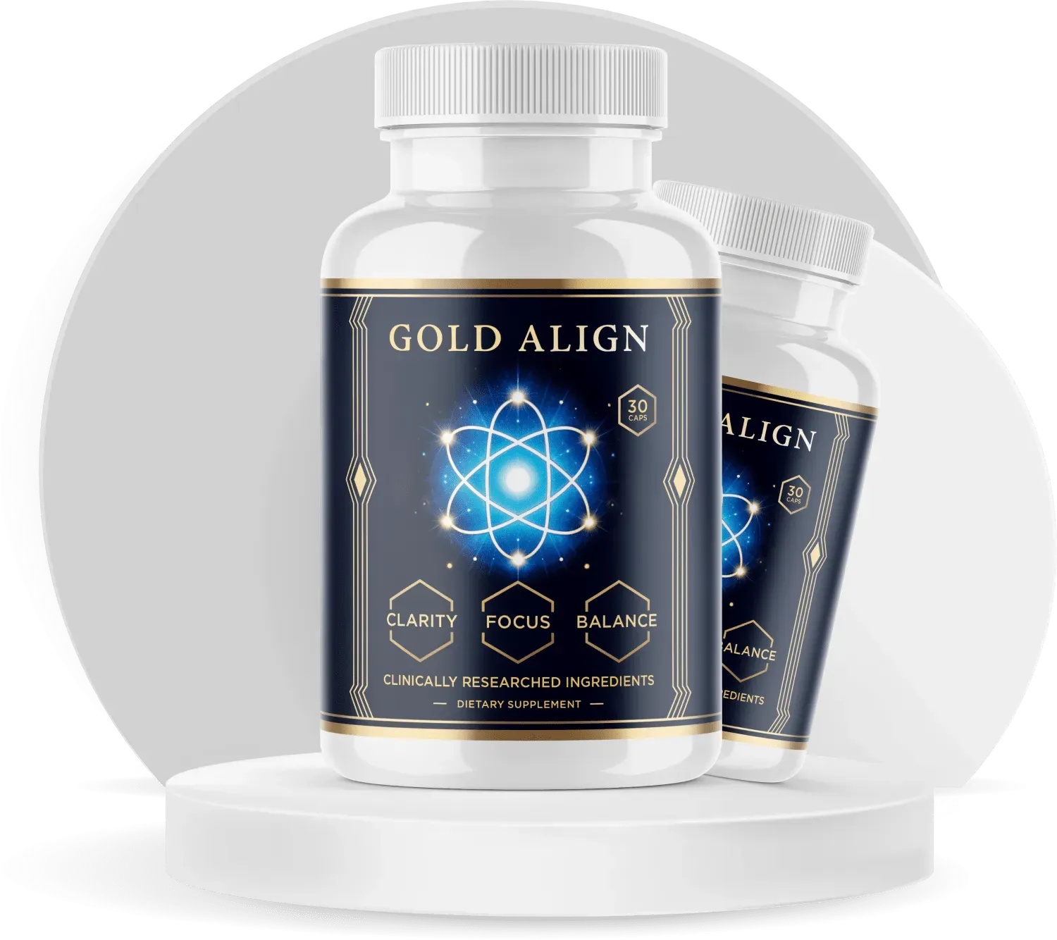 Gold Align supplement bottle
