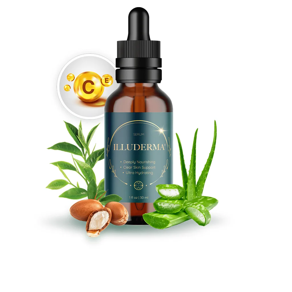 Illuderma supplement bottle