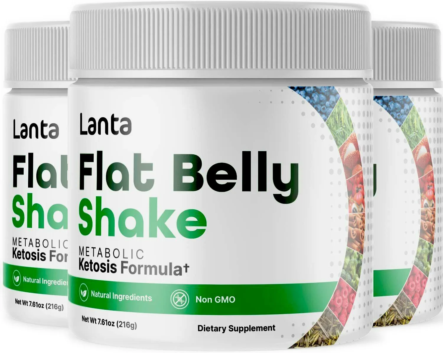 Lanta Flat Belly Shake supplement bottle