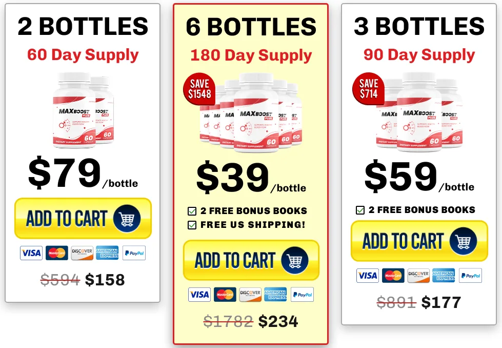 Max Boost supplement bottle