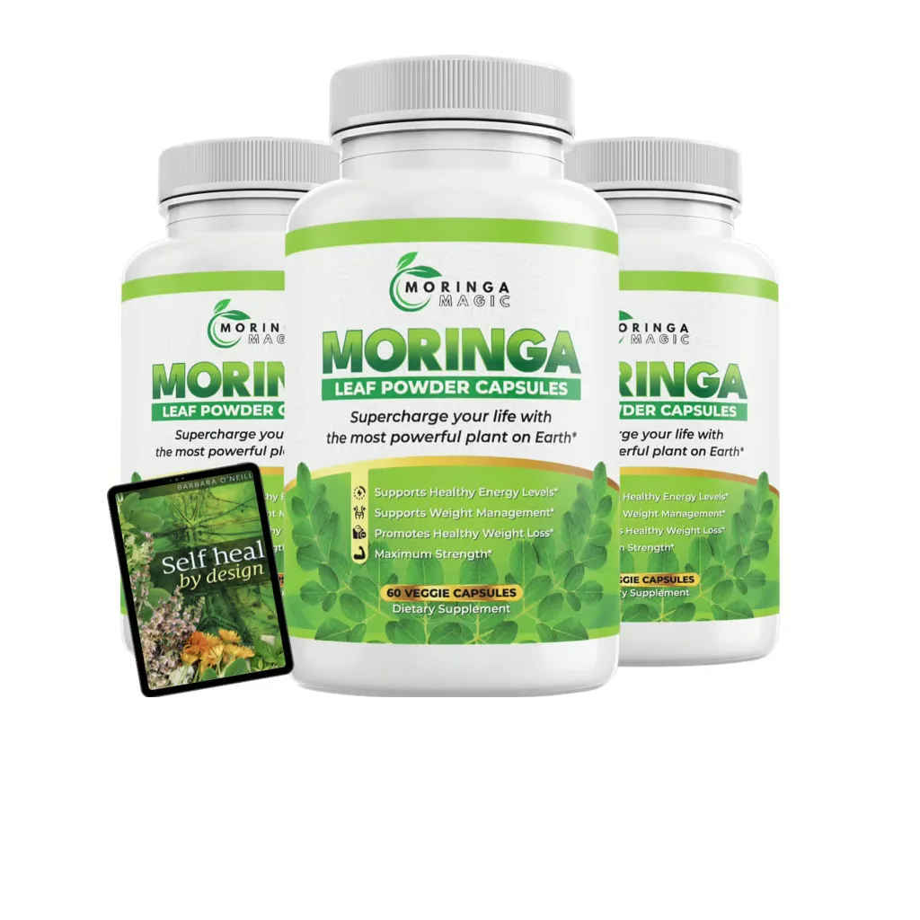 Moringa Magic supplement bottle