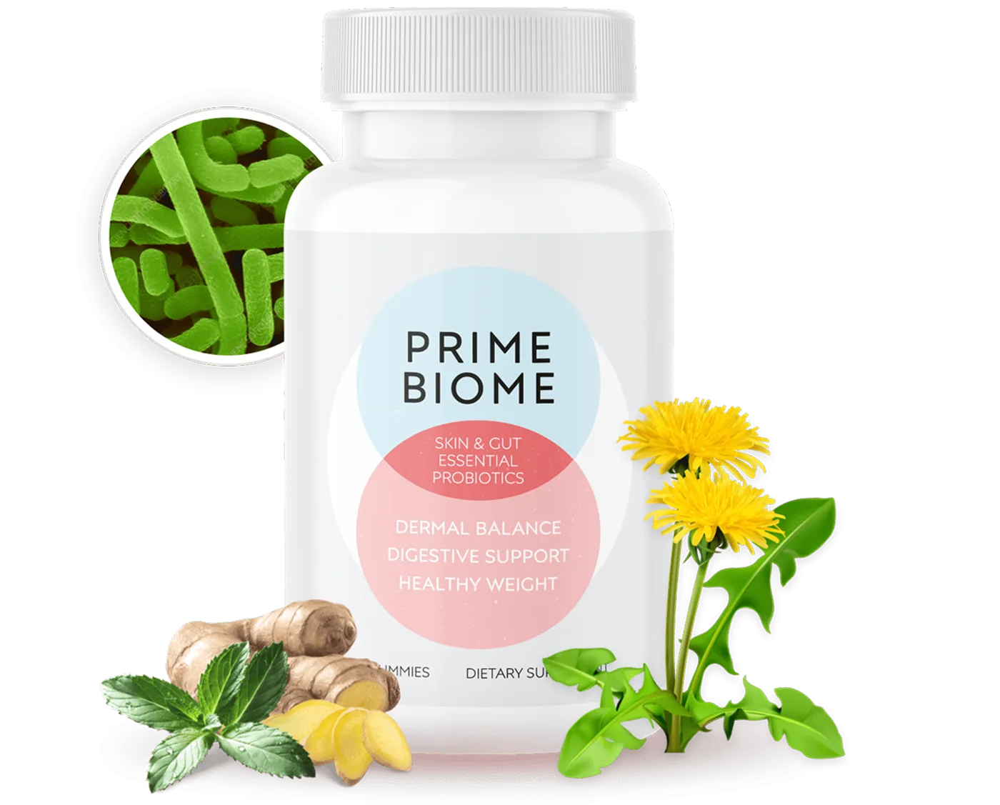 Primebiome Mw supplement bottle