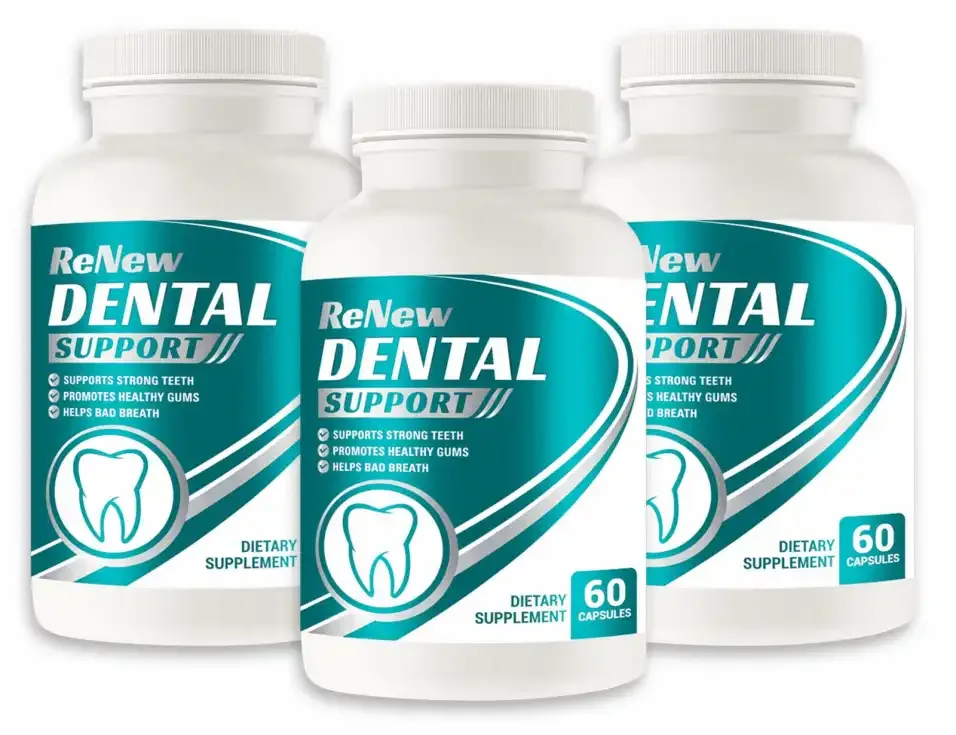 Renew Dental Support supplement bottle