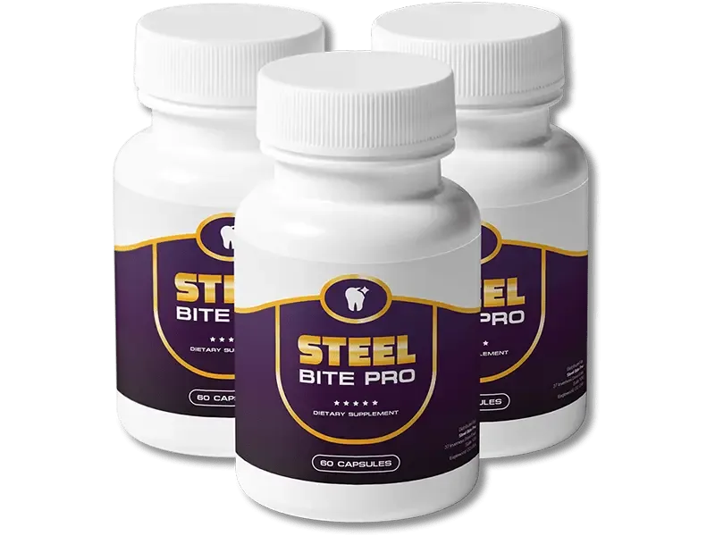 Steel Bite Pro supplement bottle