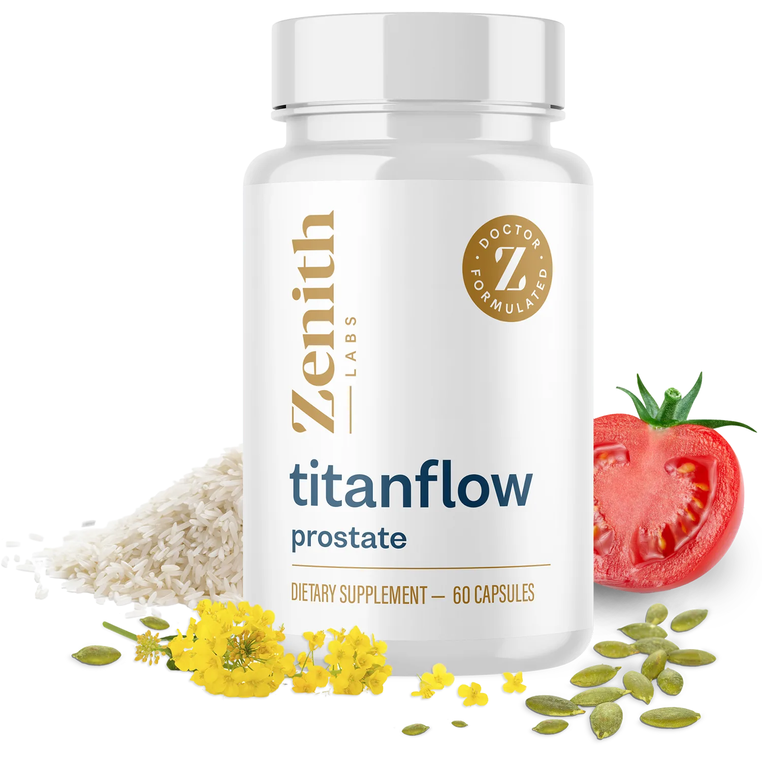 Titanflow supplement bottle