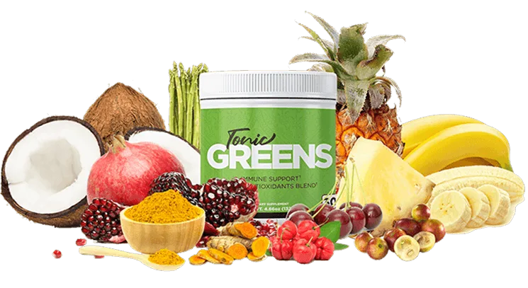 Tonicgreens supplement bottle
