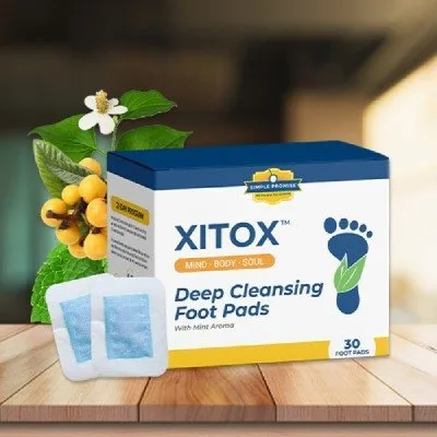 Xitox Footpads supplement bottle